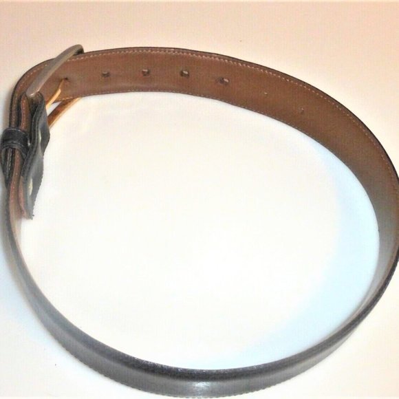 Black Leather BELT Genuine Leather Belt Buckle XS Woman's Belt Black Belt - Picture 2 of 8